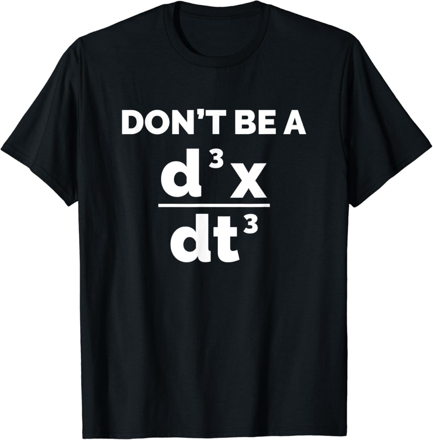 Amazon.com: Funny Calculus Gift Don't Be a Jerk Equation T-Shirt